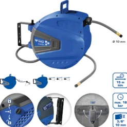 BRILLIANT TOOLS Automatischer Druckluftschlauch-Aufroller Ø 10 mm x 15 m - BT161100