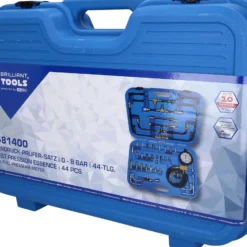 BRILLIANT TOOLS Benzindruck-Prüfer-Satz 0 - 10 bar 44tlg. - BT581400