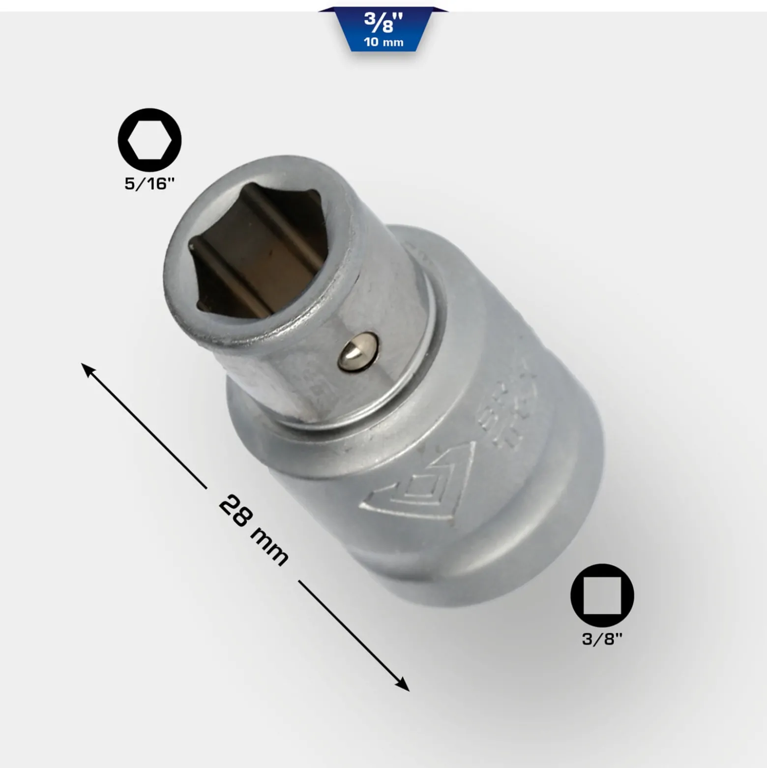 BRILLIANT TOOLS 3/8" Bit-Adapter auf 5/16" - BT021903