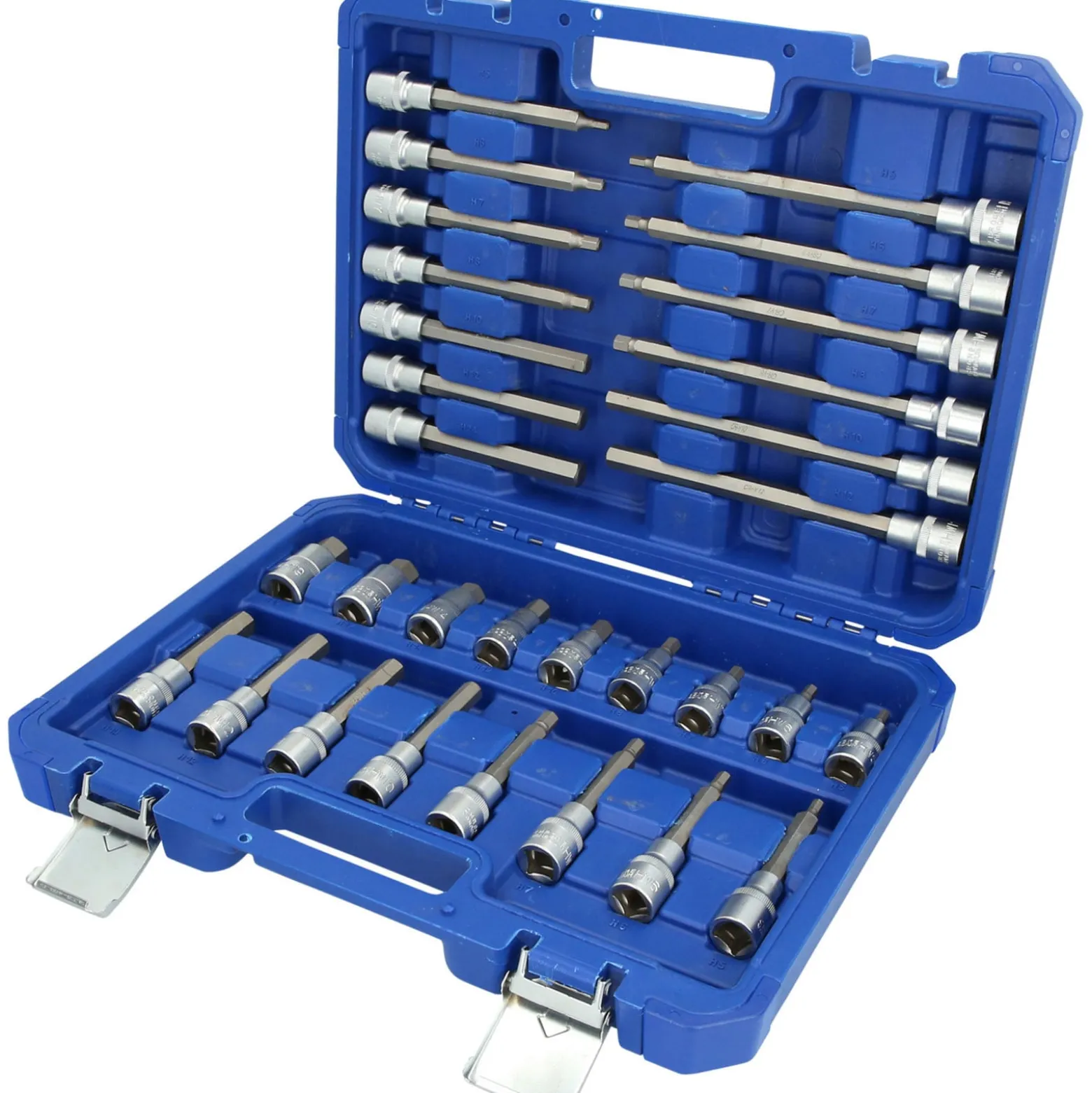 BRILLIANT TOOLS 1/2" Bit-Stecknuss-Satz 30tlg. Innensechskant-Profil - BT022030
