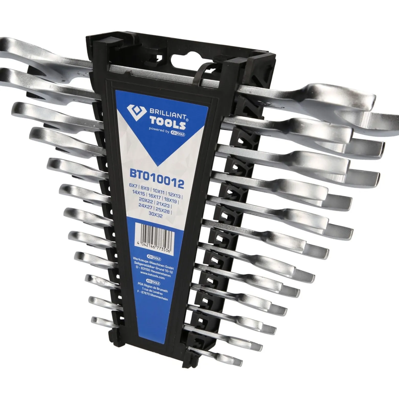 BRILLIANT TOOLS Doppel-Maulschlüssel-Satz 12tlg. - BT010012