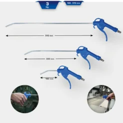BRILLIANT TOOLS Druckluft-Ausblaspistolen-Satz 3tlg. - BT160500
