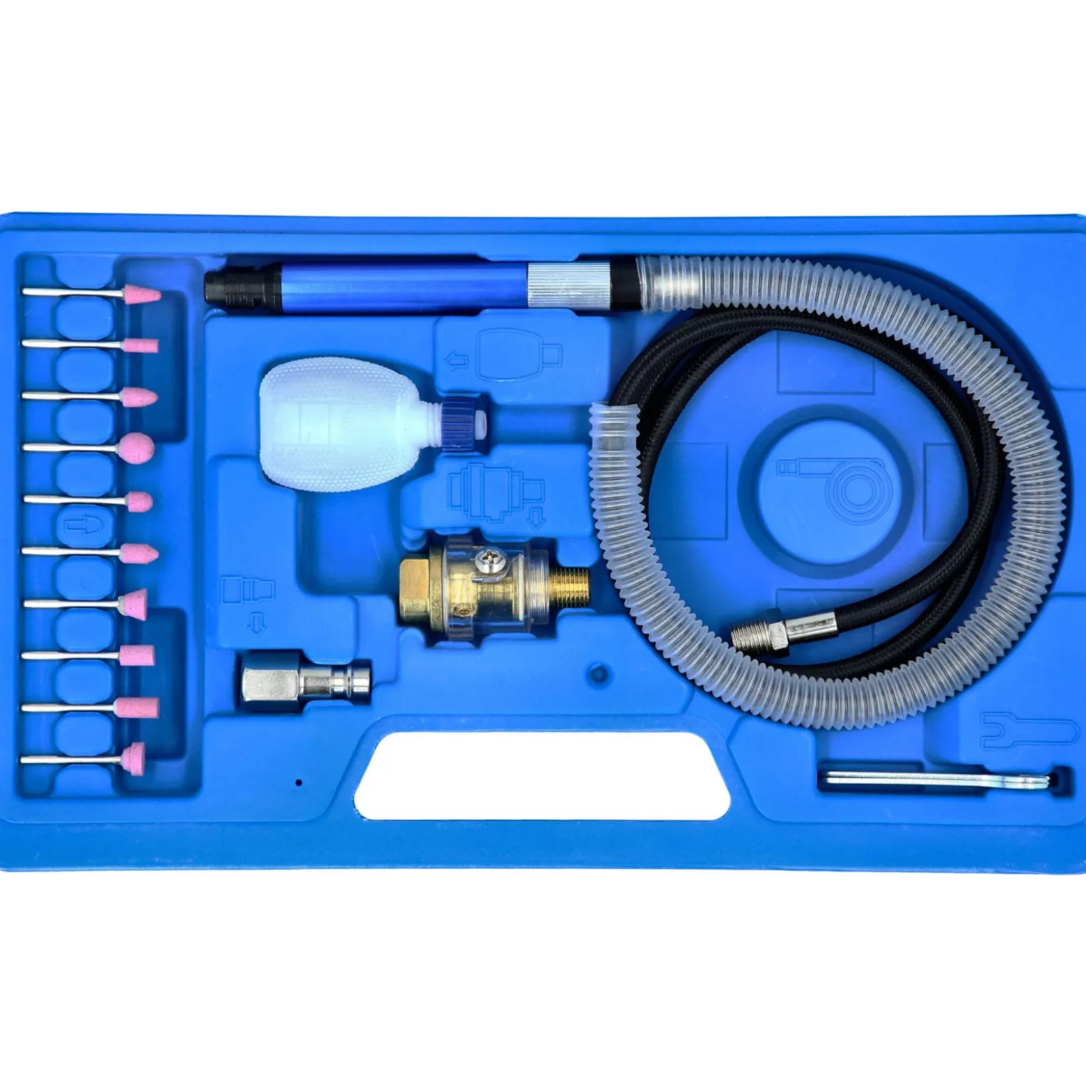 BRILLIANT TOOLS Druckluft-Stiftschleifer-Satz 16tlg. - BT160710