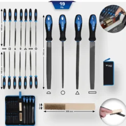 BRILLIANT TOOLS Feilen-Satz mit Feilenbürste 19tlg. - BT103030