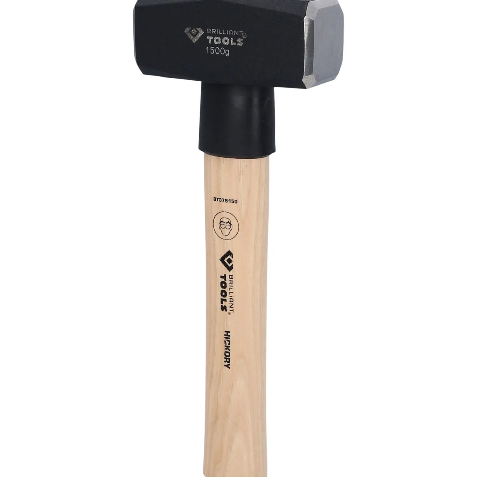 BRILLIANT TOOLS Fäustel mit Hickory-Stiel 1500 g - BT075150