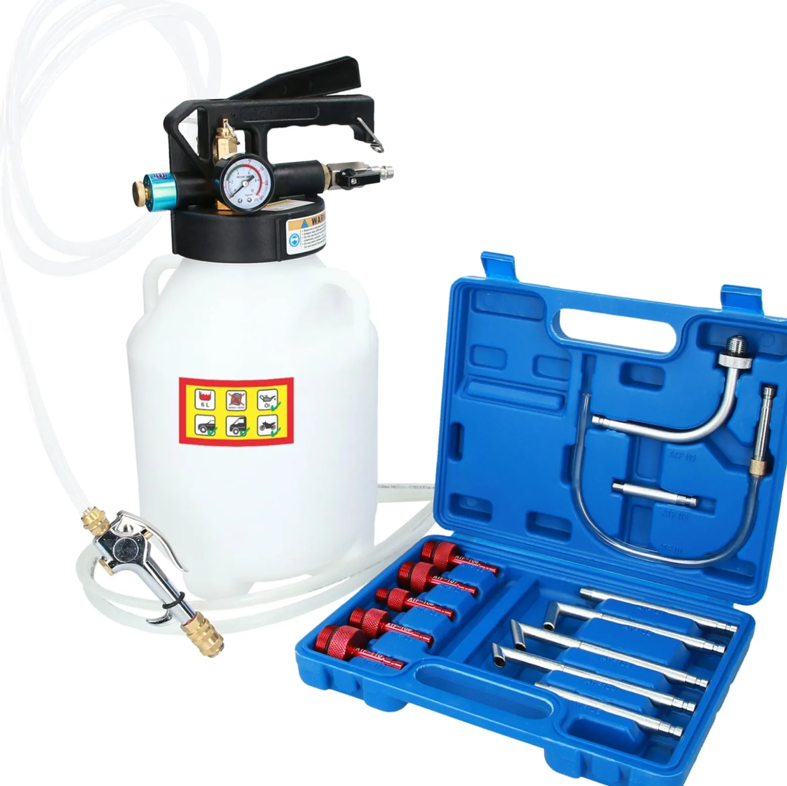BRILLIANT TOOLS Getriebeöl-Füllgerät mit Adapter - BT621000