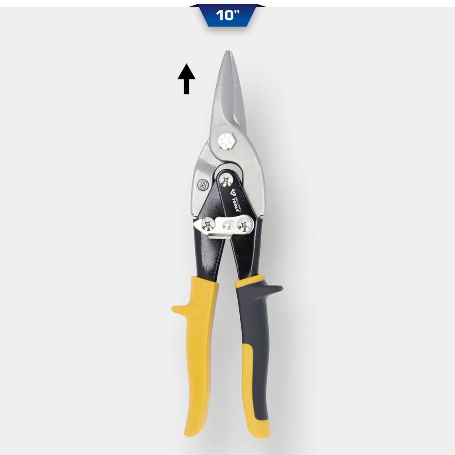 BRILLIANT TOOLS Hebel-Blechdurchgangsschere gerader Schnitt - BT067202