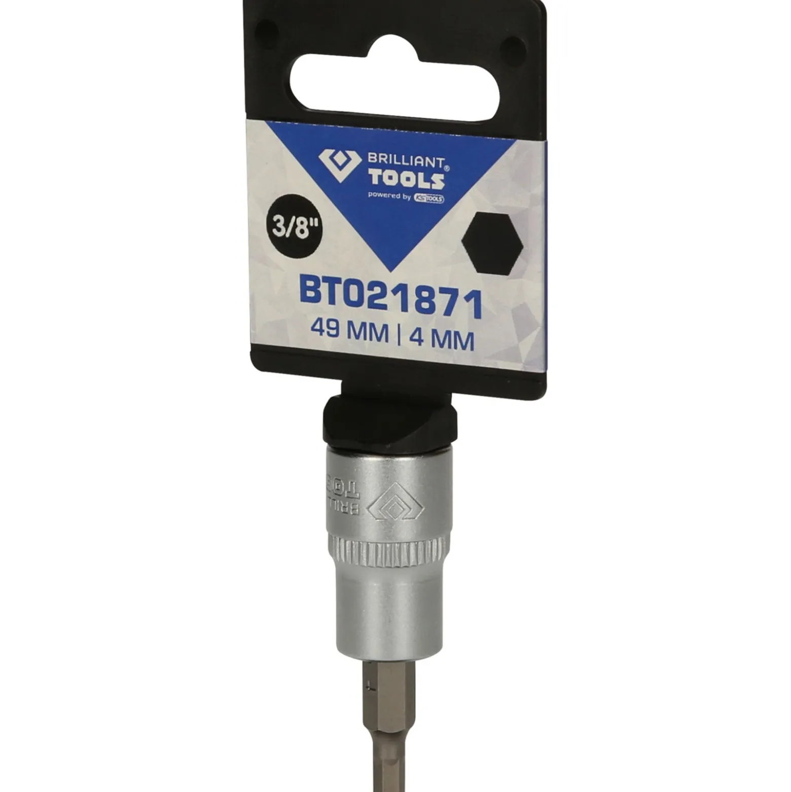 BRILLIANT TOOLS 3/8" Innensechskant Bit-Stecknuss 4 mm - BT021871
