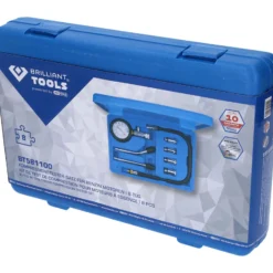 BRILLIANT TOOLS Kompressionstester-Satz für Benzin Motoren 8tlg. - BT581100