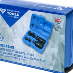 BRILLIANT TOOLS Kraft-Adapter-Satz 6tlg. 1/4" + 3/8" + 1/2" + 3/4" - BT024605