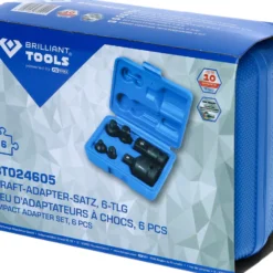 BRILLIANT TOOLS Kraft-Adapter-Satz 6tlg. 1/4