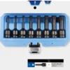 BRILLIANT TOOLS 1/2" Kraft-Bit-Stecknuss-Satz XZN 8tlg. M5 - M18 - BT022605
