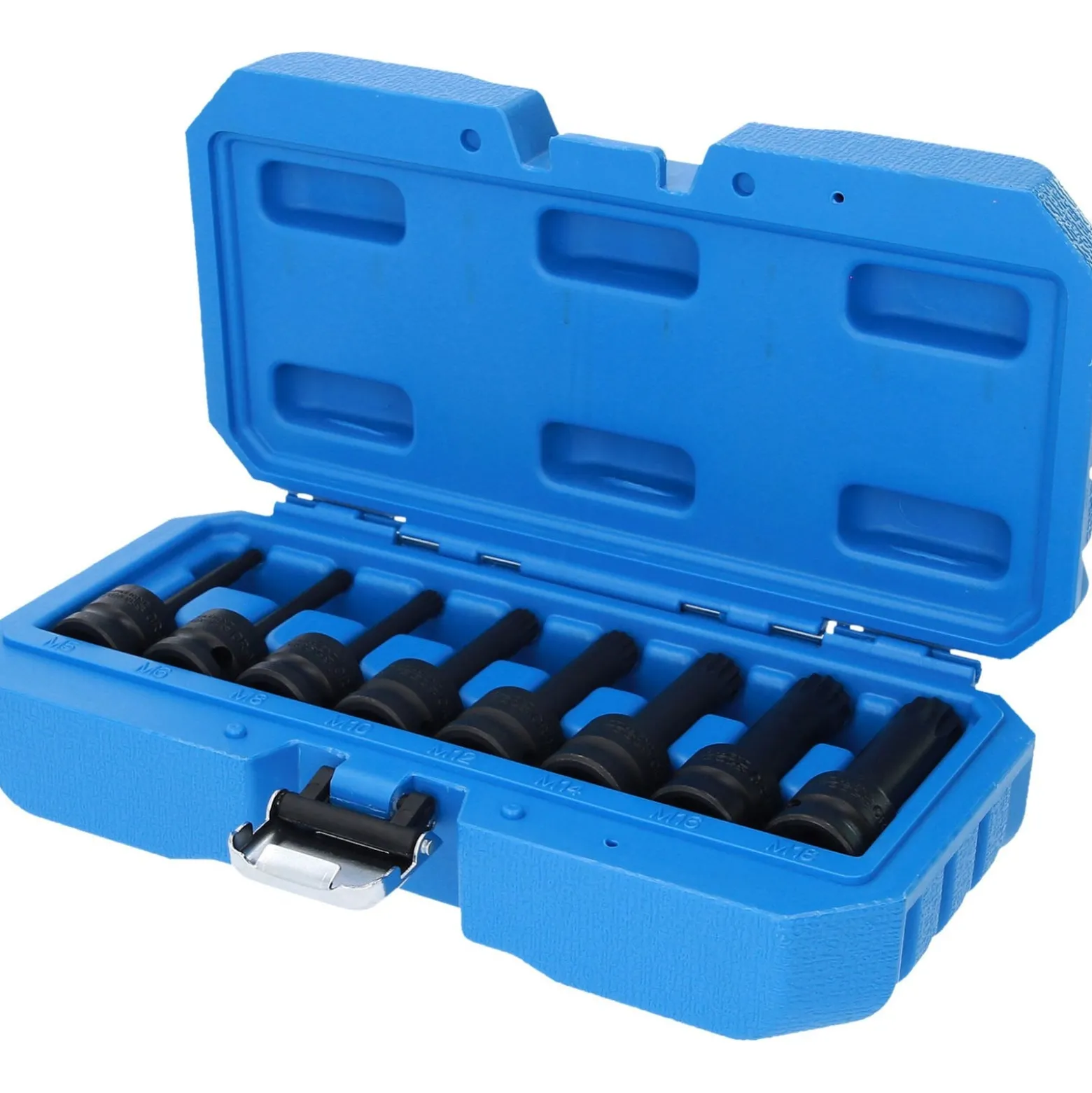 BRILLIANT TOOLS 1/2" Kraft-Bit-Stecknuss-Satz XZN 8tlg. M5 - M18 - BT022605