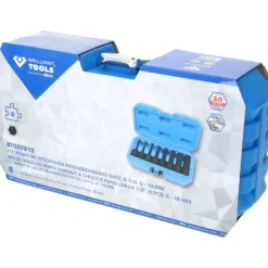 BRILLIANT TOOLS 1/2" Kraft-Bit-Stecknuss-Satz Innensechskant 8tlg. 5 - 19 mm - BT022615