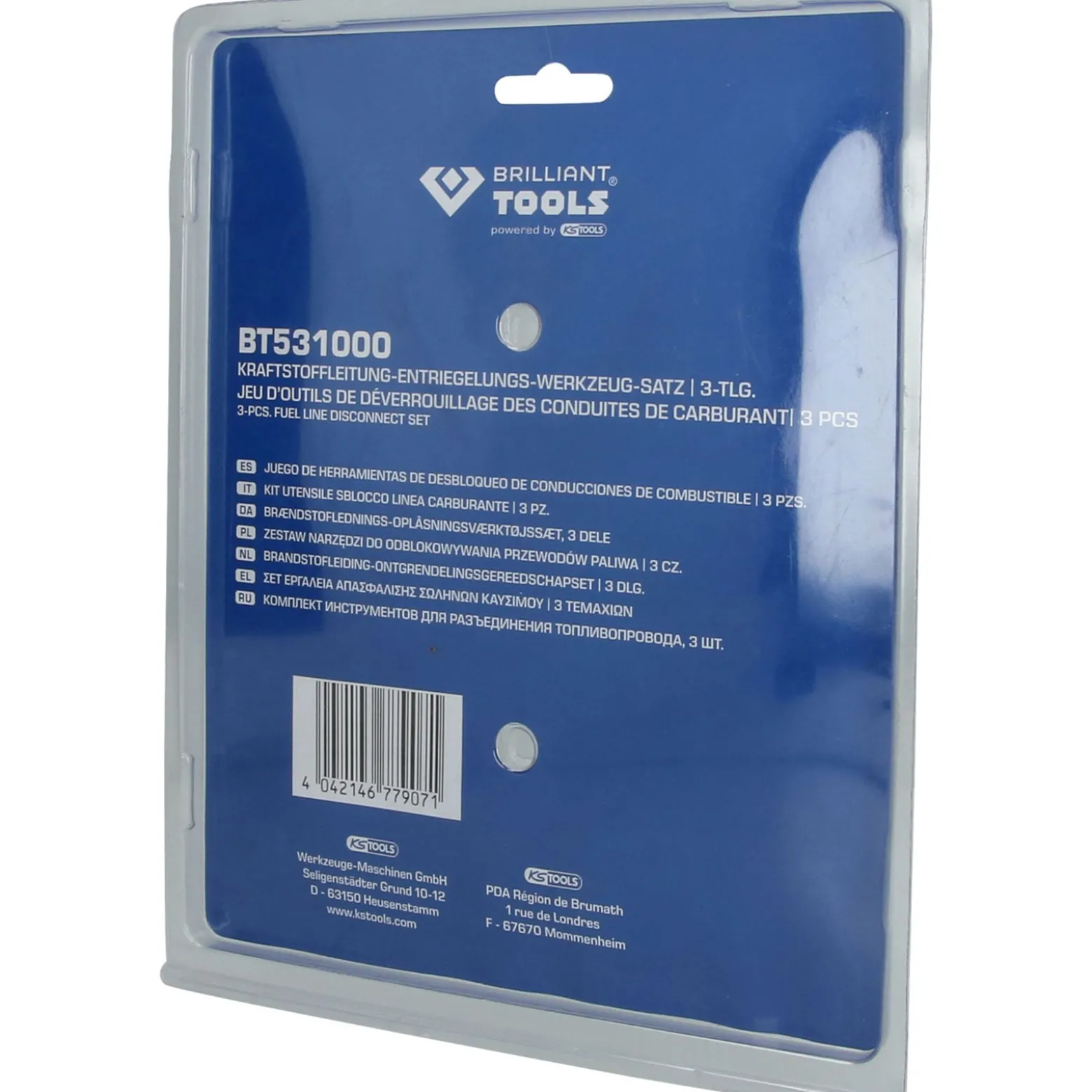 BRILLIANT TOOLS Kraftstoffleitung-Entriegelungszangen-Satz 3tlg. - BT531000