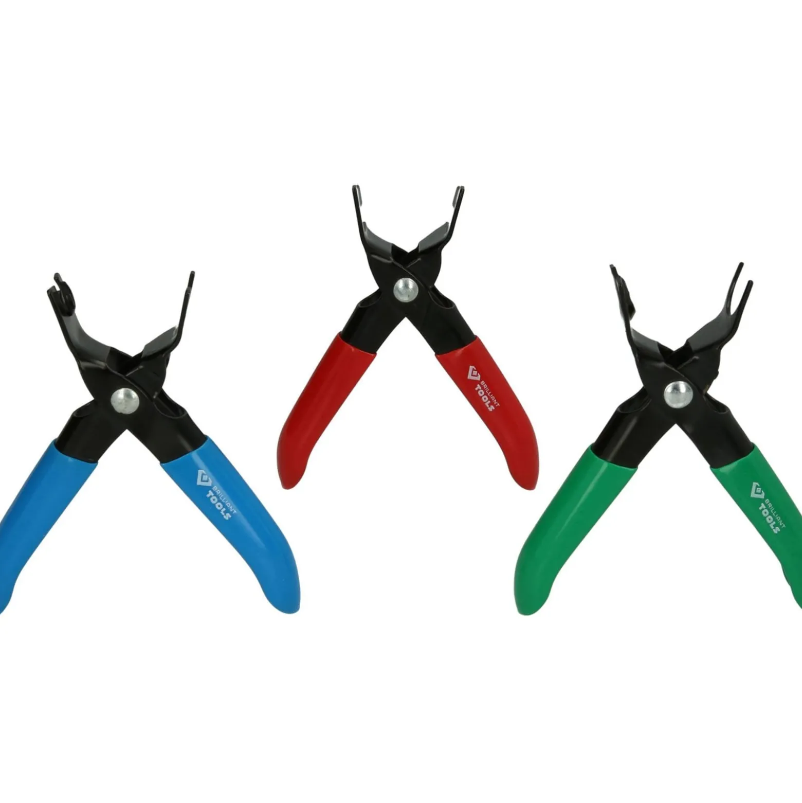 BRILLIANT TOOLS Kraftstoffleitung-Entriegelungszangen-Satz 3tlg. - BT531000