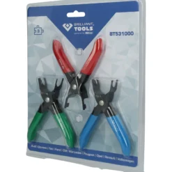 BRILLIANT TOOLS Kraftstoffleitung-Entriegelungszangen-Satz 3tlg. - BT531000