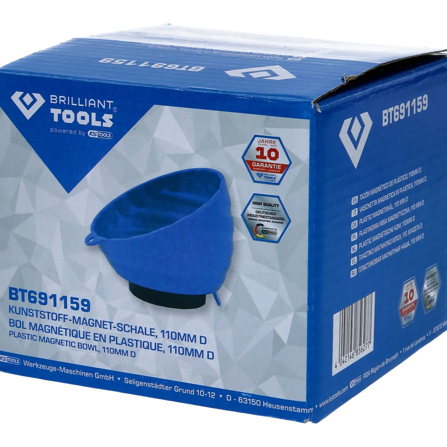 BRILLIANT TOOLS Kunststoff-Magnet-Halbschale Ø 11 cm - BT691159