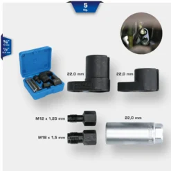 BRILLIANT TOOLS Lambdasonden-Stecknuss-Satz 5tlg. - BT601000