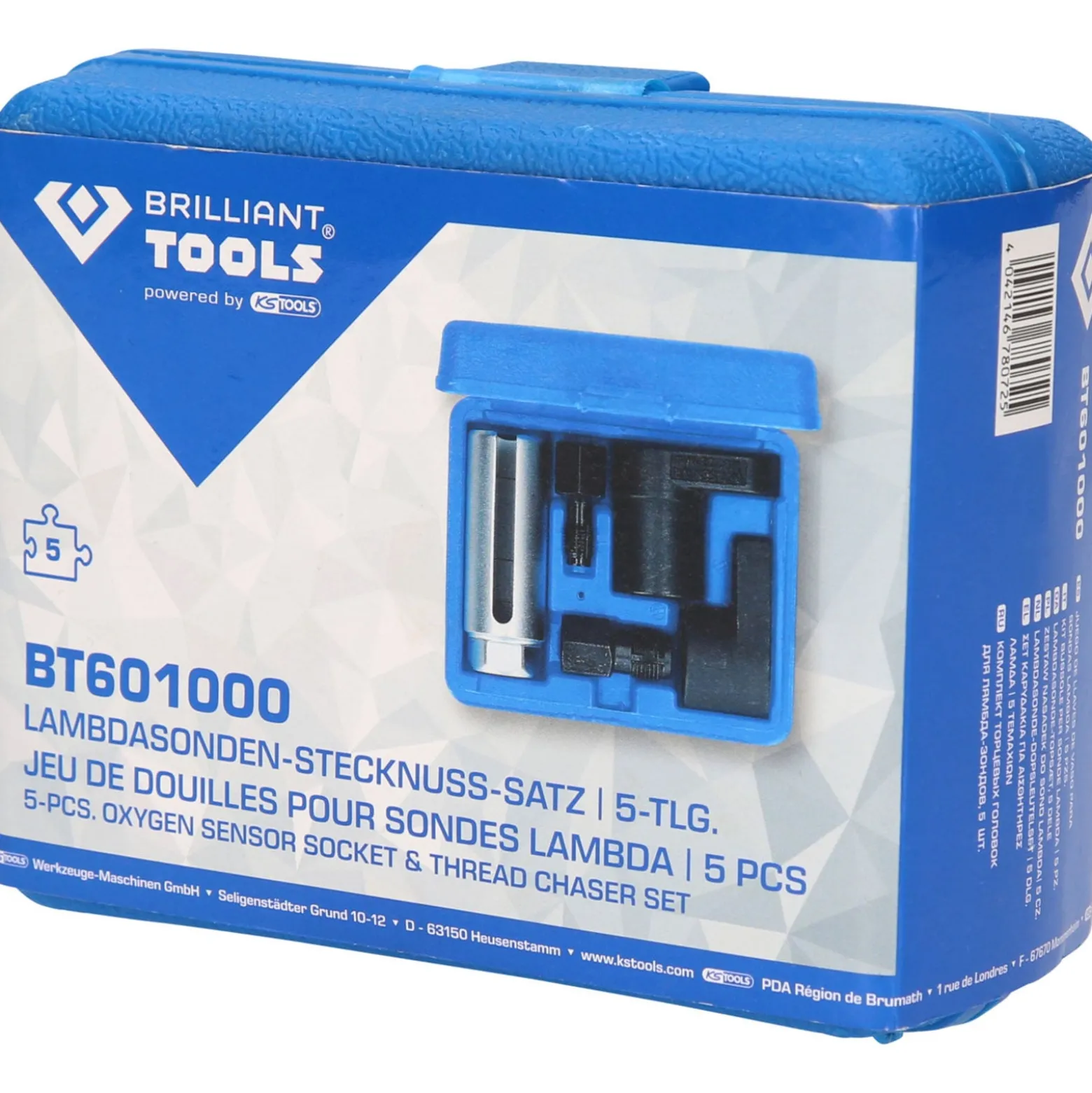 BRILLIANT TOOLS Lambdasonden-Stecknuss-Satz 5tlg. - BT601000