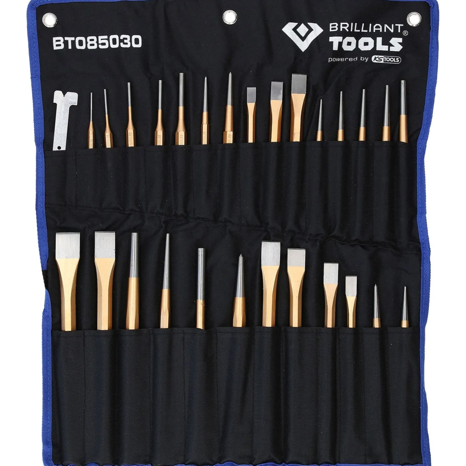 BRILLIANT TOOLS Meißel und Durchtreiber-Satz 28tlg. - BT085030
