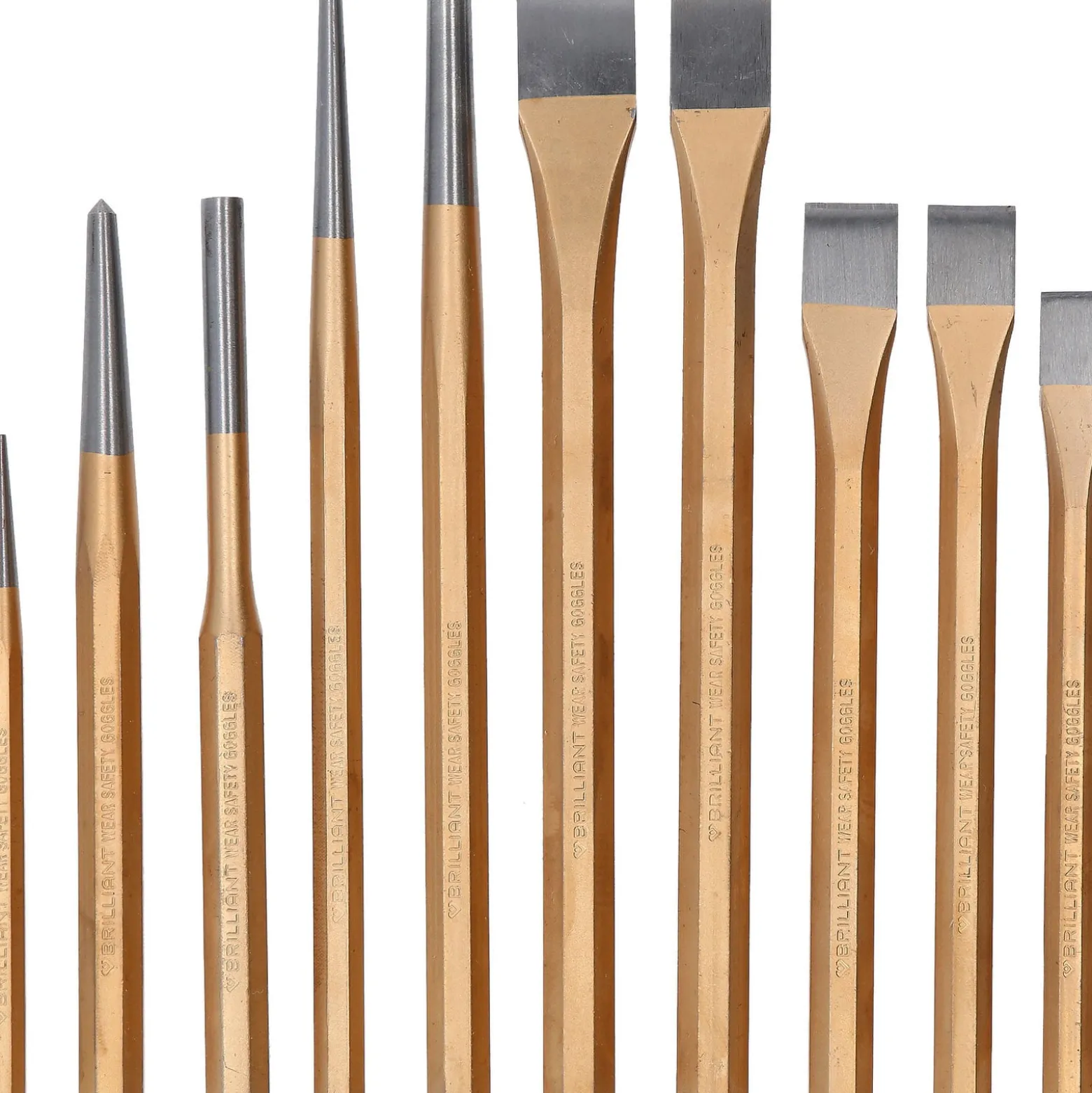 BRILLIANT TOOLS Meißel und Durchtreiber-Satz 12tlg. - BT085010