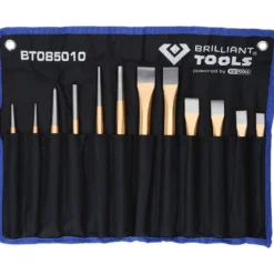 BRILLIANT TOOLS Meißel und Durchtreiber-Satz 12tlg. - BT085010