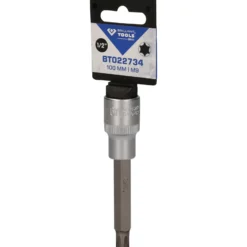 BRILLIANT TOOLS 1/2" RIBE-Bit-Stecknuss 100 mm lang M9 - BT022734
