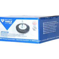 BRILLIANT TOOLS Scheibenbürste Ø 100 mm mit 6 mm Aufnahme - BT103108