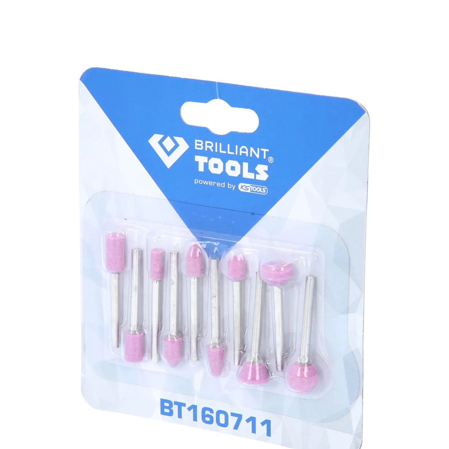 BRILLIANT TOOLS Schleifstift-Satz für Stiftschleifer 10tlg. - BT160711