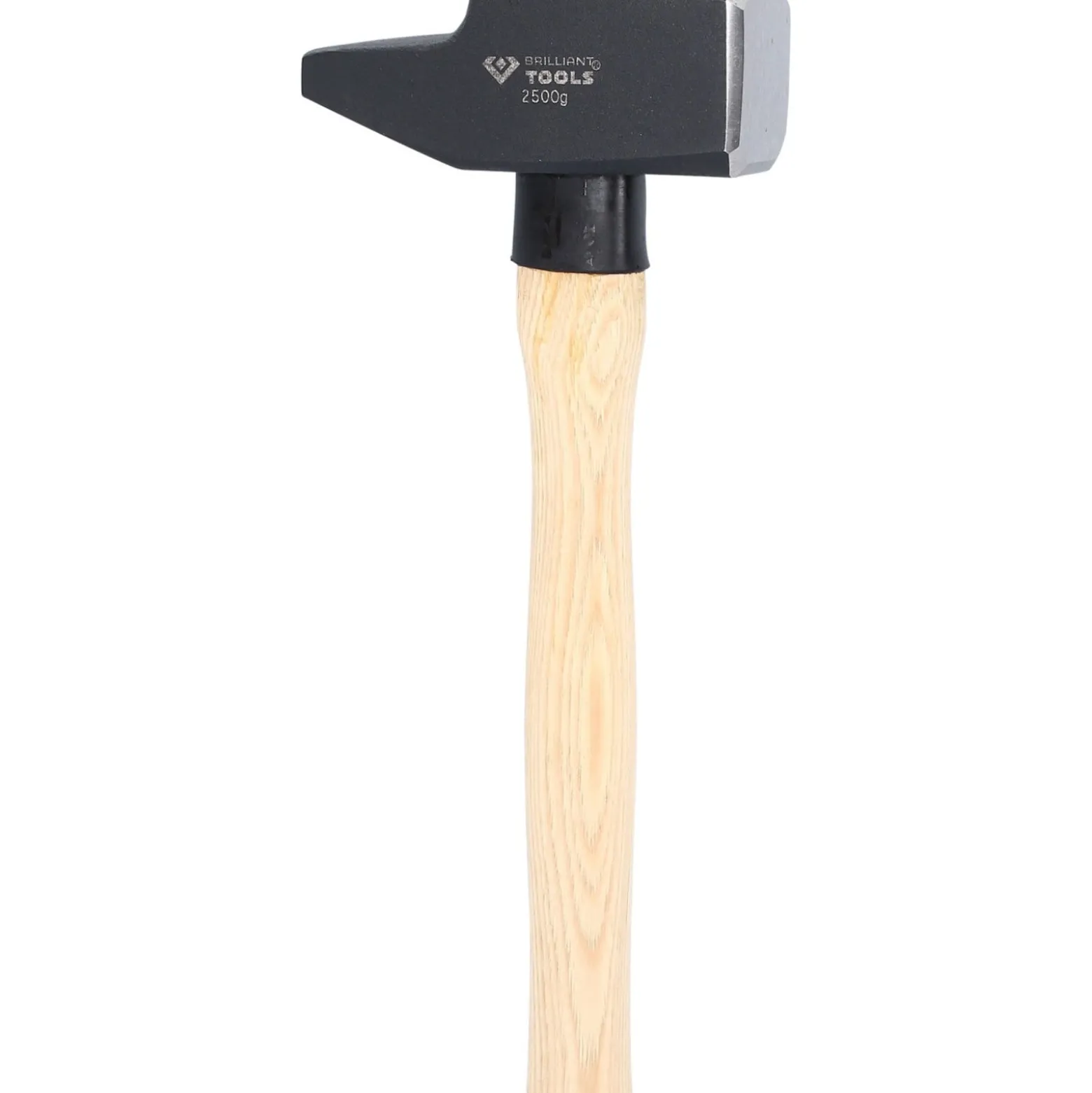 BRILLIANT TOOLS Schlosserhammer mit Hickory-Stiel 2500 g französische Form - BT077250