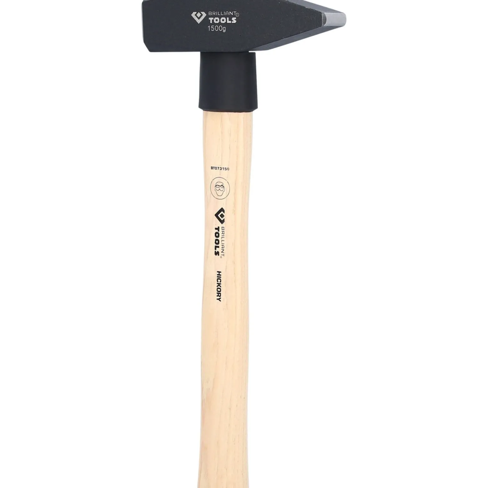 BRILLIANT TOOLS Schlosserhammer mit Hickory-Stiel 1500 g - BT073150