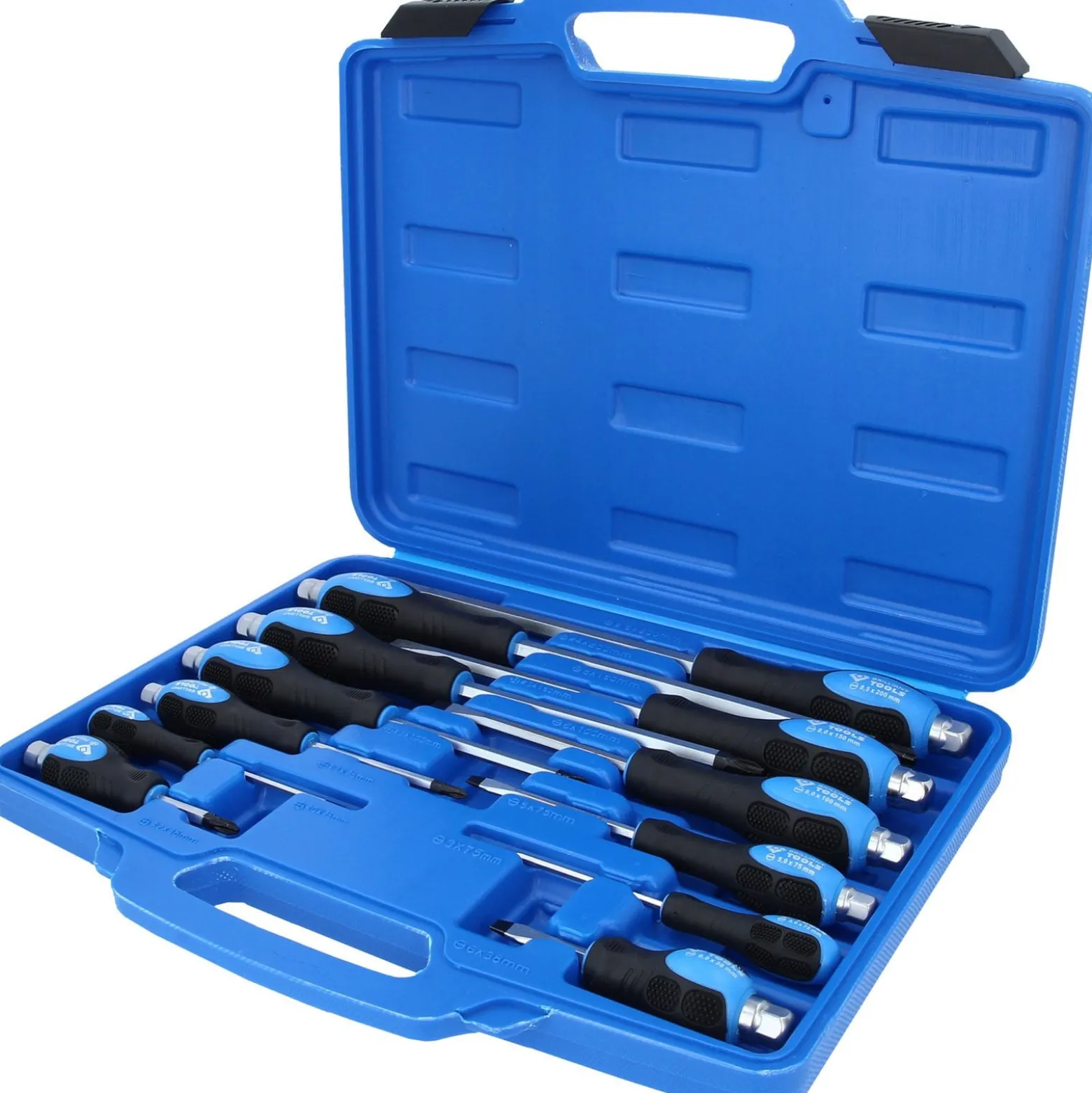 BRILLIANT TOOLS Schraubendreher-Satz mit Schlagkappe 12tlg. Schlitz PH Phillips - BT034012