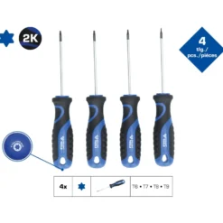 BRILLIANT TOOLS Schraubendreher-Satz 4tlg. Torx-Profil - BT034004