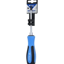 BRILLIANT TOOLS Schraubendreher Kreuzschlitz mit Schlagkappe PH2 x 100 mm - BT031024