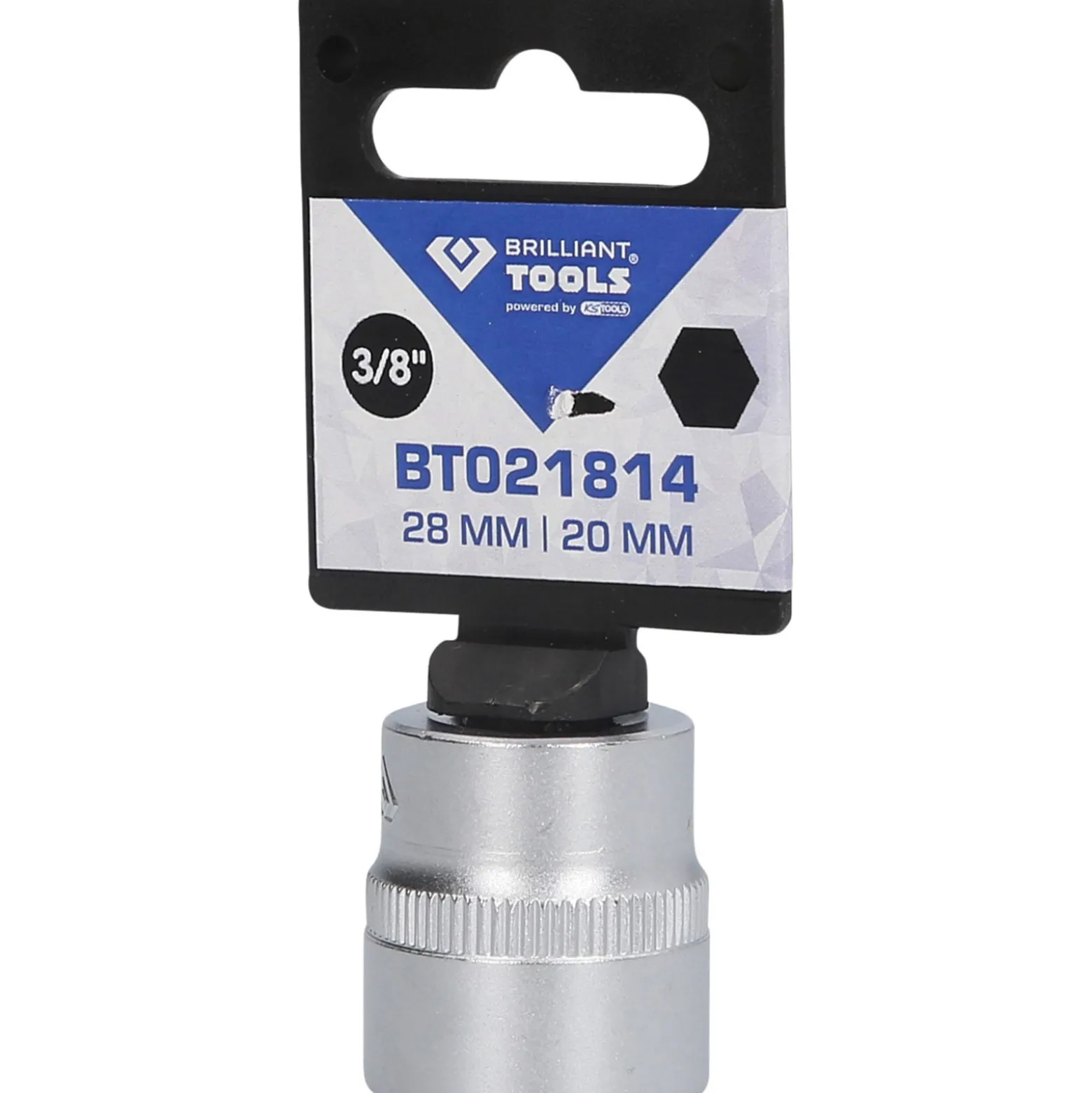 BRILLIANT TOOLS 3/8" Sechskant-Stecknuss 20 mm - BT021814