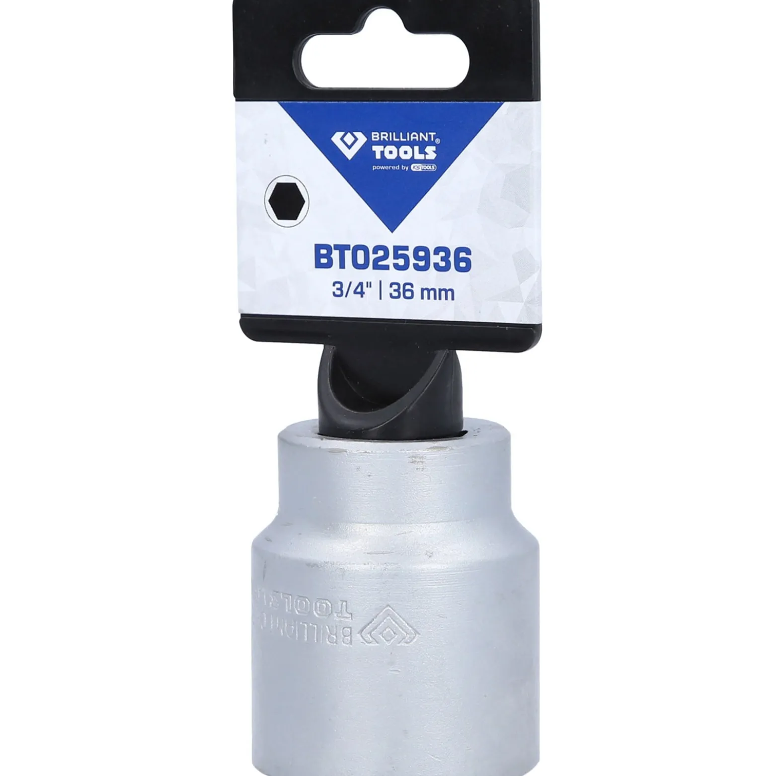 BRILLIANT TOOLS 3/4" Sechskant-Stecknuss 36 mm - BT025936