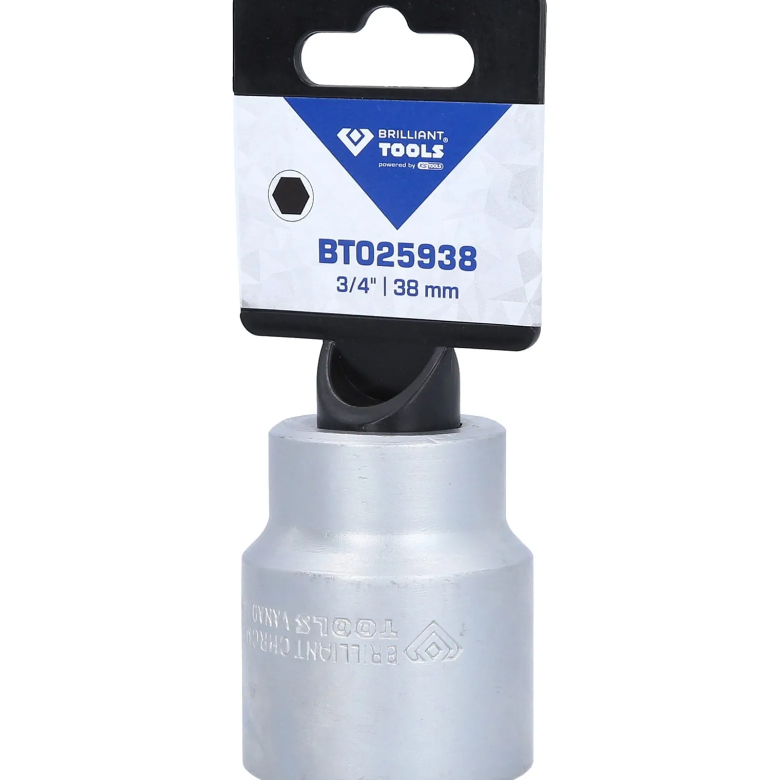 BRILLIANT TOOLS 3/4" Sechskant-Stecknuss 38 mm - BT025938