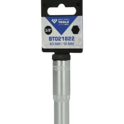 BRILLIANT TOOLS 3/8" Sechskant-Stecknuss lange Ausführung 10 mm - BT021822