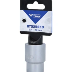 BRILLIANT TOOLS 3/4" Sechskant-Stecknuss 19 mm - BT025919