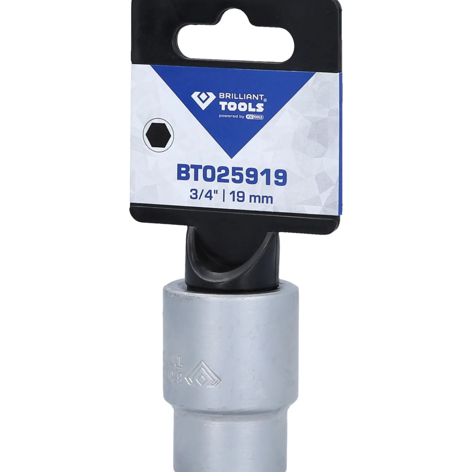 BRILLIANT TOOLS 3/4" Sechskant-Stecknuss 19 mm - BT025919