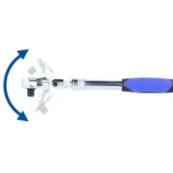BRILLIANT TOOLS 1/2" Teleskop-Umschaltknarre mit flexibelem Kopf - BT022993