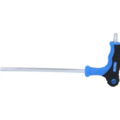 BRILLIANT TOOLS T-Griff-Torx® mit Stirnlochbohrung-Winkelstiftschlüssel T40 x 150 mm - BT041017