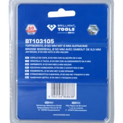BRILLIANT TOOLS Topfbürste Ø 50 mm mit 6 mm Aufnahme - BT103105