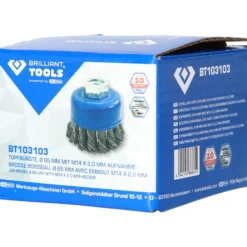 BRILLIANT TOOLS Topfbürste Ø 65 mm mit M14 x 2,0 mm Aufnahme - BT103103