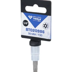 BRILLIANT TOOLS 1/4" Torx-Bit-Stecknuss mit Stirnlochbohrung TB30 - BT020986