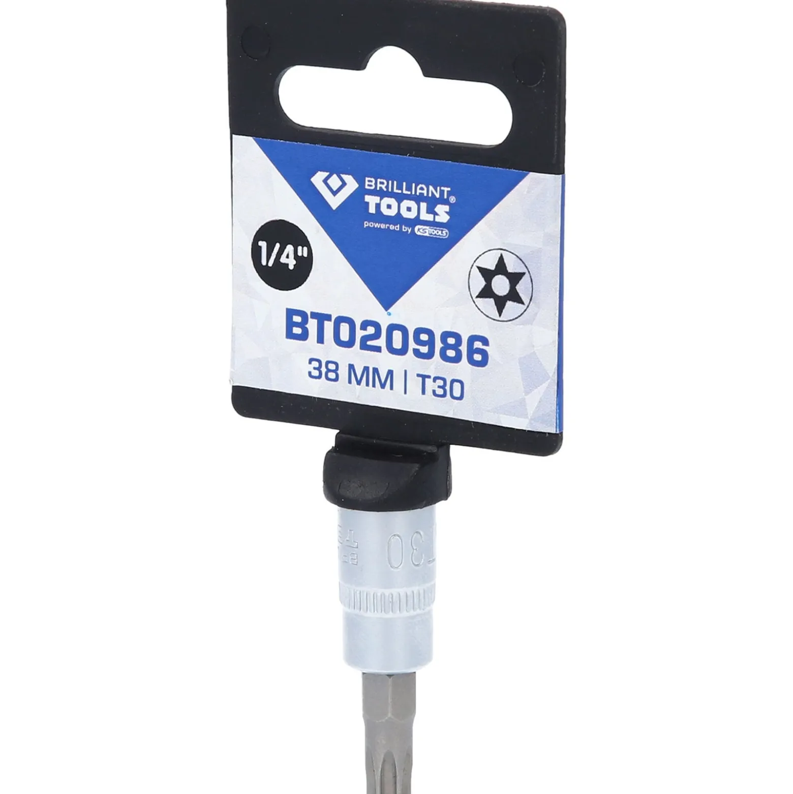 BRILLIANT TOOLS 1/4" Torx-Bit-Stecknuss mit Stirnlochbohrung TB30 - BT020986