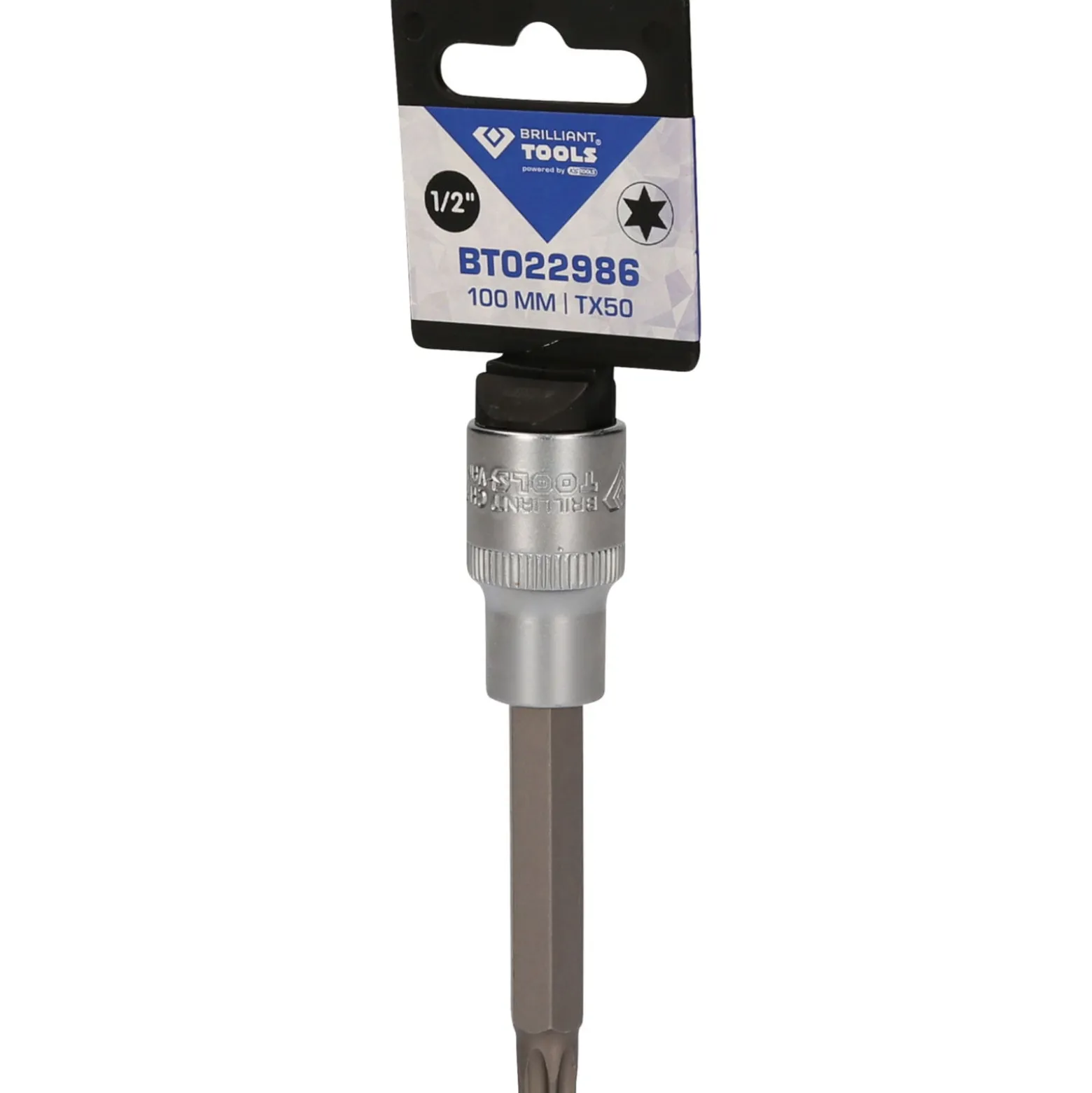 BRILLIANT TOOLS 1/2" Torx-Bit-Stecknuss 100 mm lang T50 - BT022986