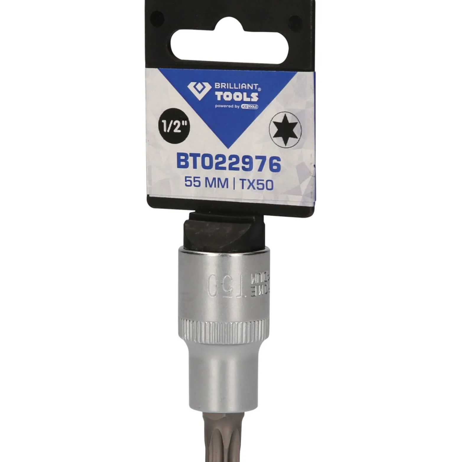 BRILLIANT TOOLS 1/2" Torx-Bit-Stecknuss 55 mm lang T50 - BT022976
