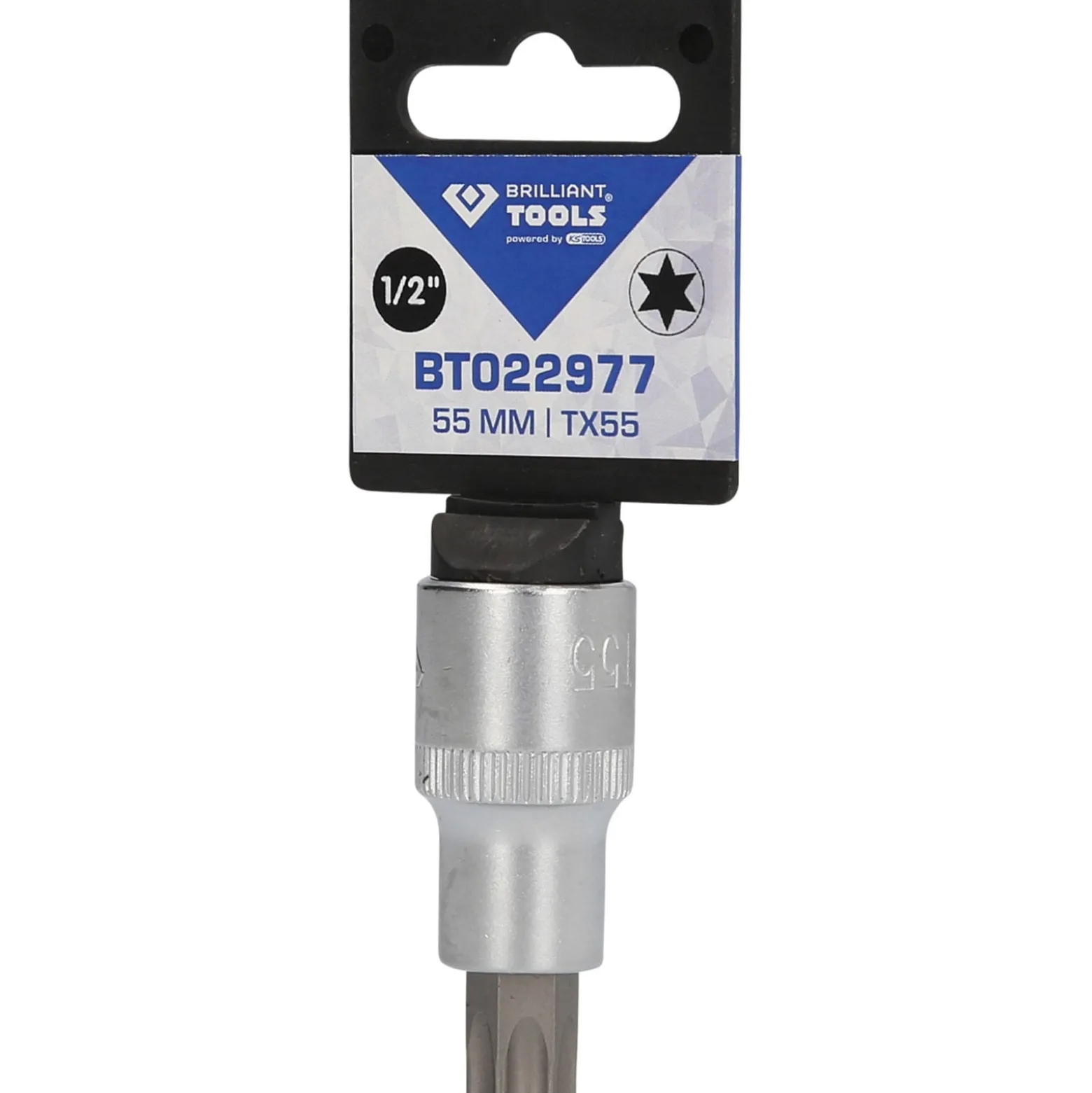 BRILLIANT TOOLS 1/2" Torx-Bit-Stecknuss 55 mm lang T55 - BT022977